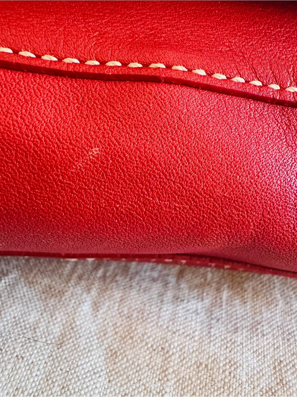 ♥️ Vintage Coach Soho Flap Shoulder Bag 4280 Red Glove Tanned Leather Y2K 2004 - Picture 7 of 12